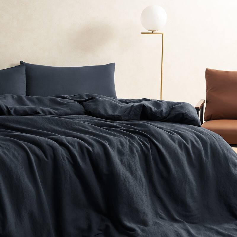 Dark Sky Reserve® - Bamboo Linen Oversized Duvet Cover - Portugal Made