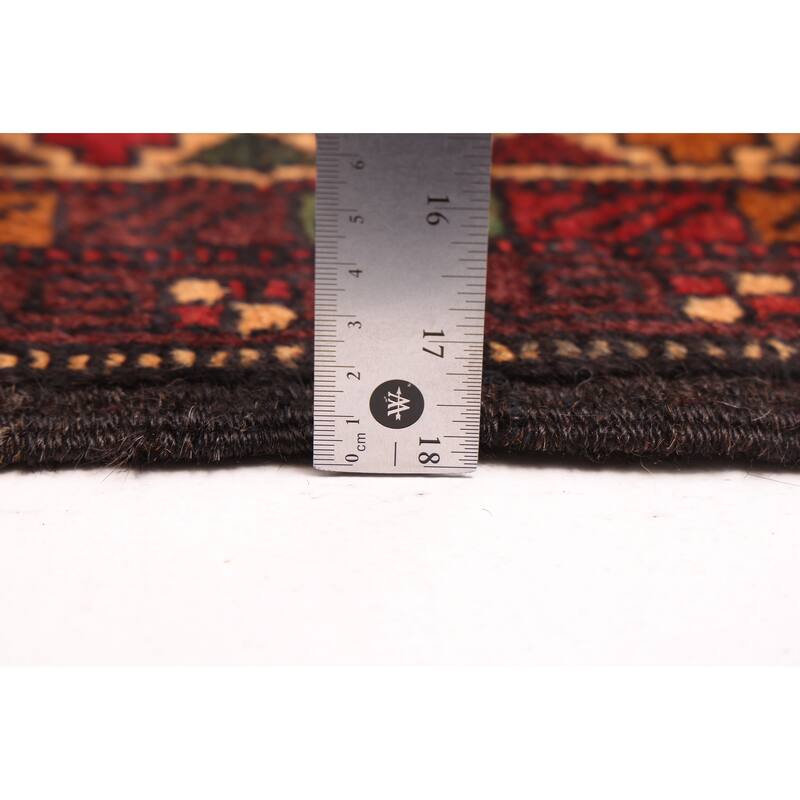 ECARPETGALLERY Hand-knotted Teimani Black, Brown Wool Rug - 3'7 x 6'1