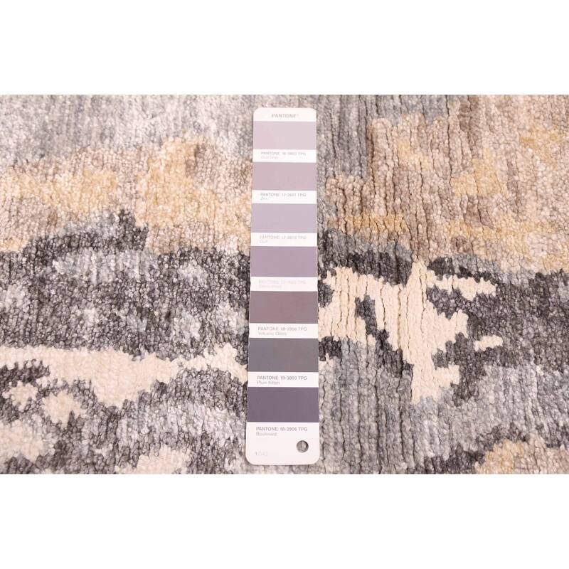 ECARPETGALLERY Hand-knotted Legacy Grey Silk Rug - 5'8 x 7'9