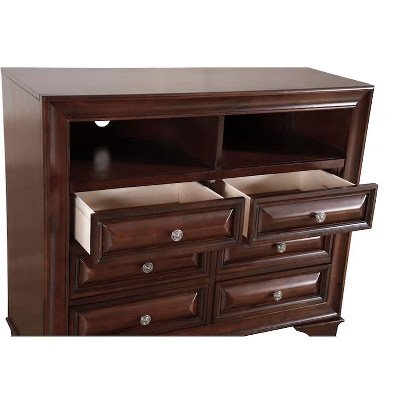 LaVita 6-drawer Wood TV Media Chest