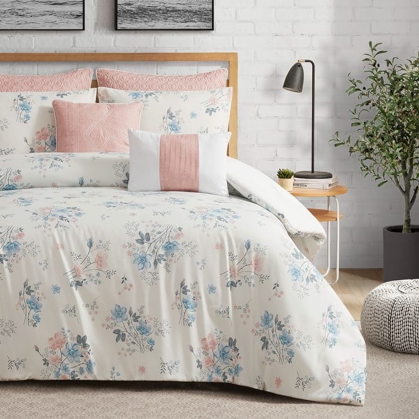 slide 2 of 24, Lucky Brand Clarie Floral Comforter Sets Pink - Queen - 7 Piece