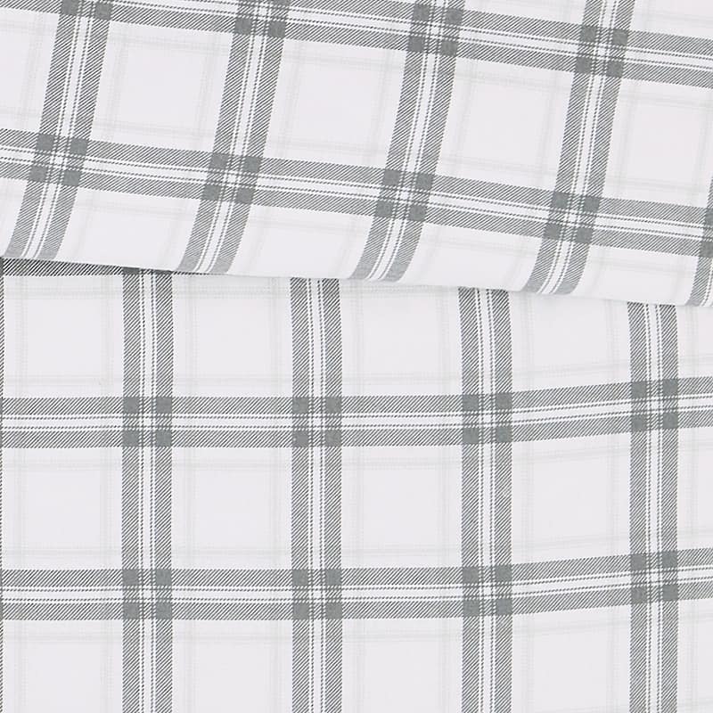 London Fog Printed Cotton Flannel 3 Piece Duvet Cover Set