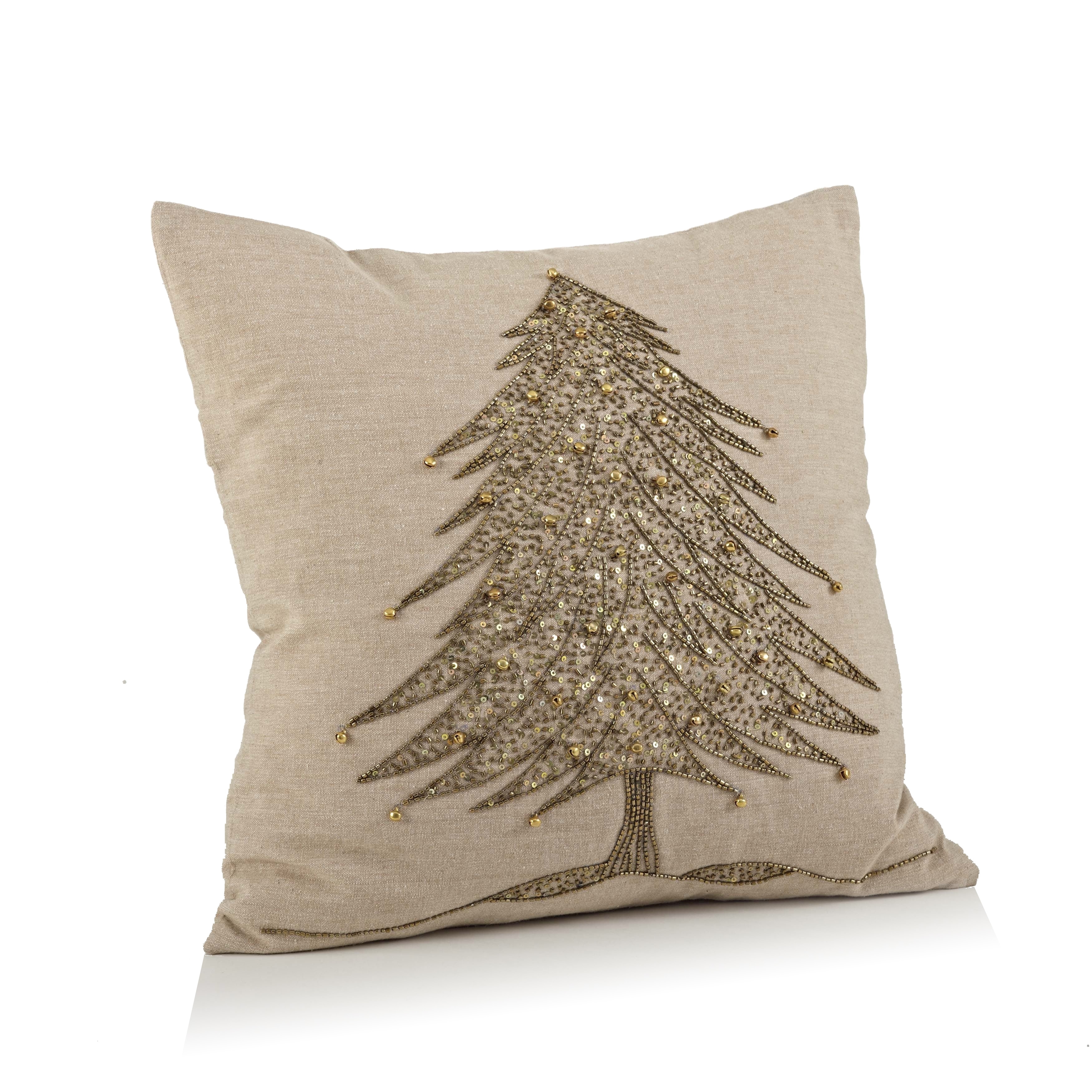 Christmas shop pillows gold