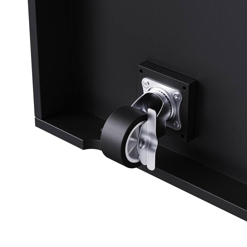 53"Kitchen Island with 2 Bar Stools,Power Outlet,Door Internal Storage Rack,5 Wheels,Drop Leaf,5 Open Side Racks,3 Drawers