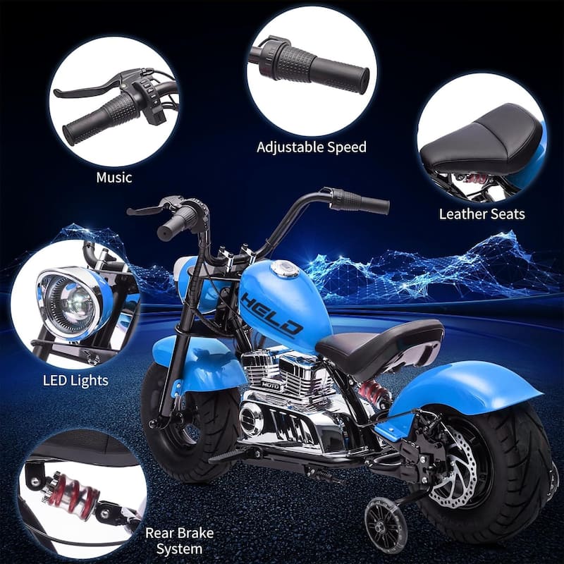 Kids Electric Off-Road Dirt Bike,36V Motorcycle with Top Speed of 16.5 Mph