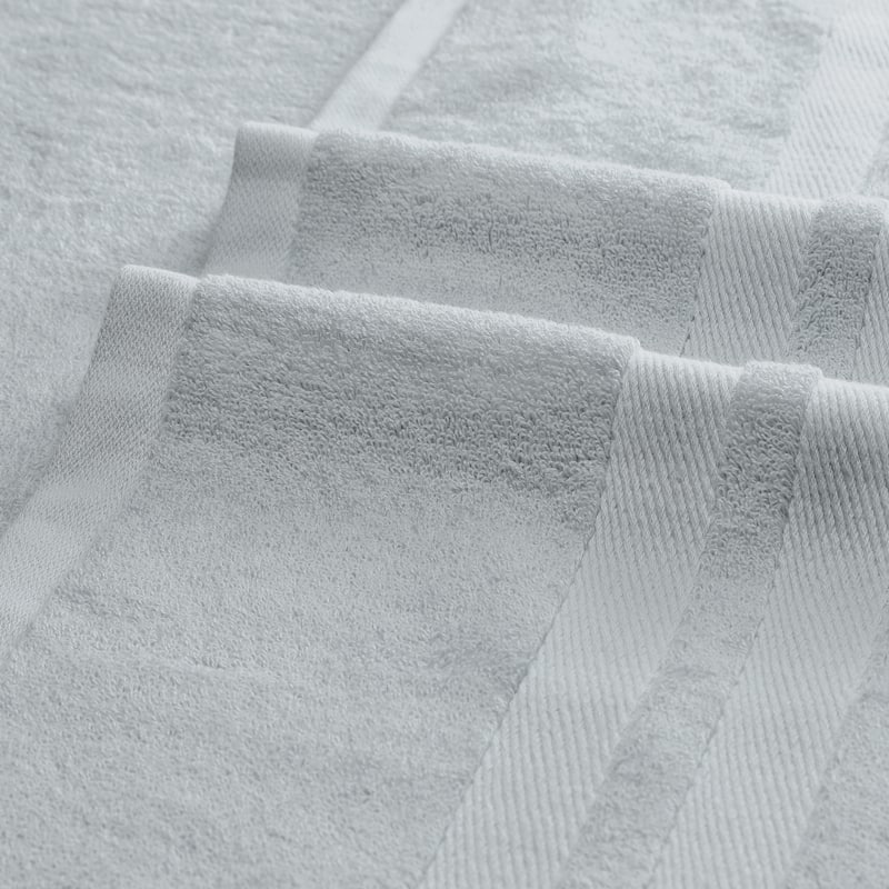 Set of 2 Cotton Bath Towels, Soft, Highly Absorbent and Quick Dry Towels Bathroom, Gym, SPA, Yoga 28" x 56" - Grey