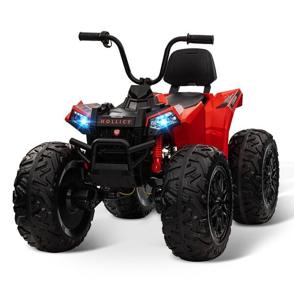 slide 2 of 6, Ride On ATV w/Powerful Engine & Full Metal Suspensions Red