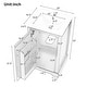preview thumbnail 3 of 13, 20" Bathroom Vanity with Sink, Bathroom Cabinet with Soft Closing Door, Storage Rack and Adjustable Shelve, Black