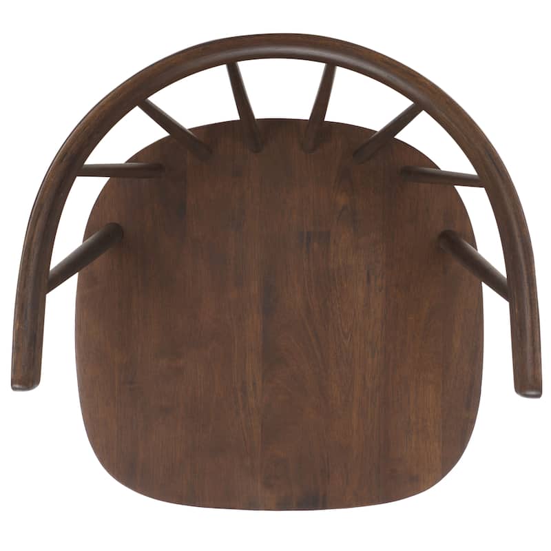 SAFAVIEH Home Blanchard 18-inch Curved Spindle Side Chair [SET of 2] - 21"W x 21"D x 30"H
