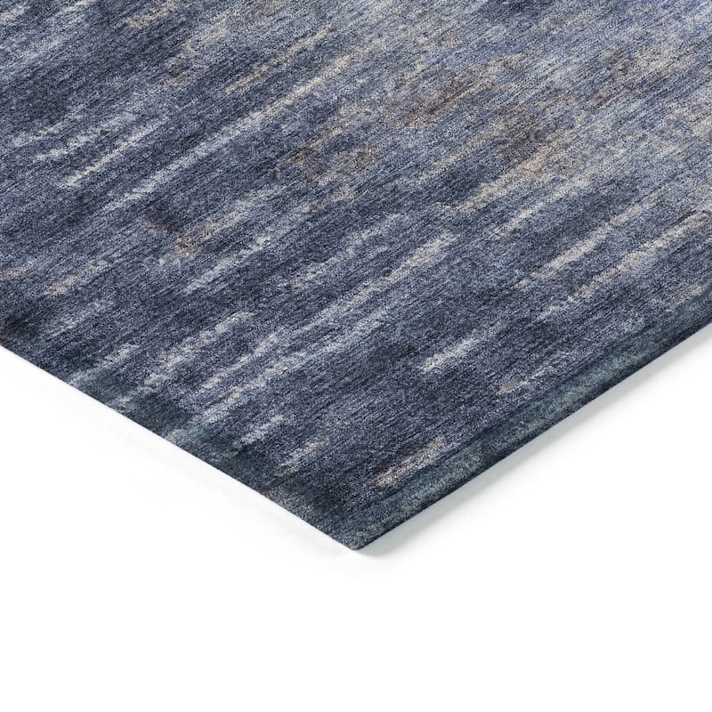 Machine Washable Indoor/ Outdoor Contemporary Ombre Chantille Rug