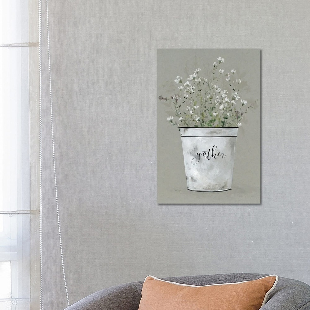 iCanvas "Bouquet of Grace Bucket Gather" by Carol Robinson Canvas Print