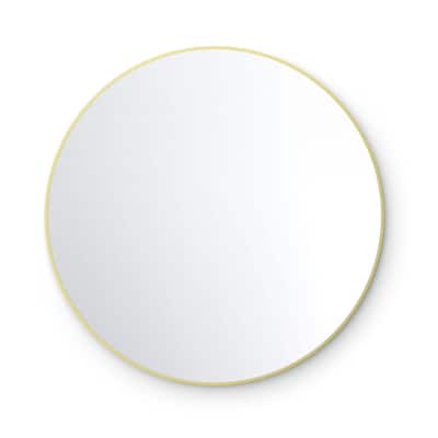 36 Inch Shatterproof Wall Mount Metal Frame Mirror
