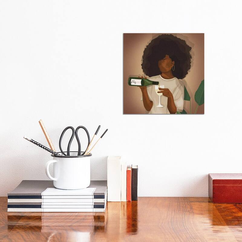 iCanvas "Wine Down" by Khia A. Canvas Print - 12x12x0.75