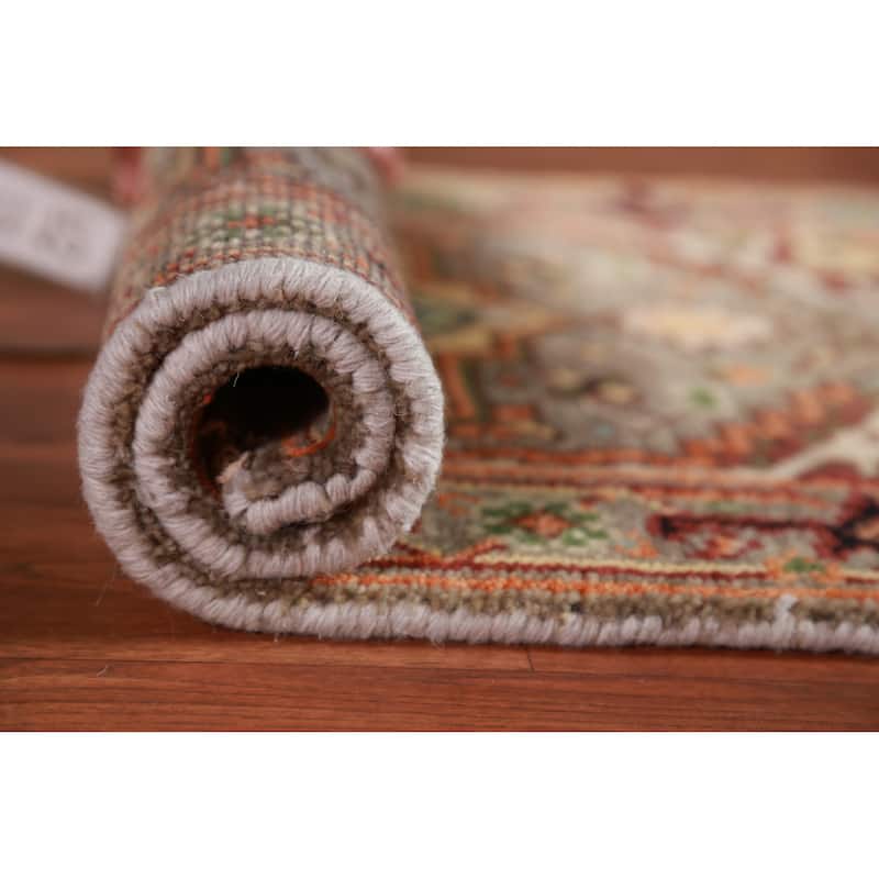 Gray Heriz Serapi Foyer Rug Handmade Wool Carpet - 2'0" x 3'0"