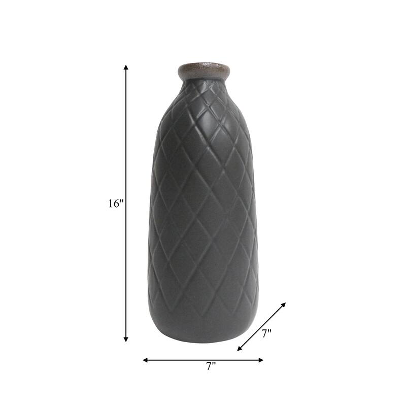Sagebrook Home Neutral Ceramic Vase
