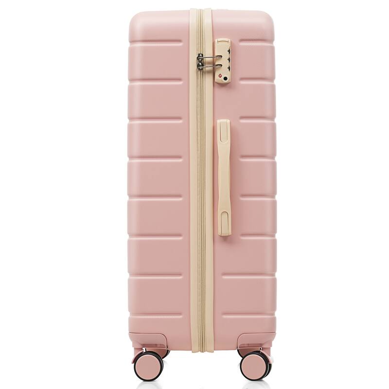 3 Piece Premium ABS Hardside Luggage Set w/Spinner Wheels and TSA Lock