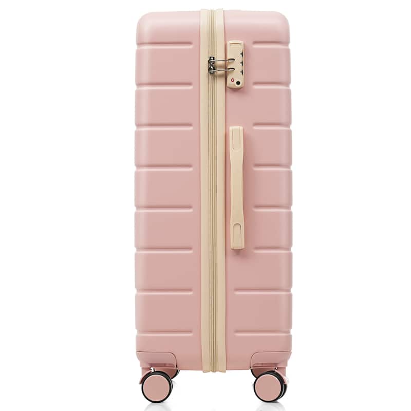 Premium ABS Travel Luggage Set, 3-Piece TSA Lock Suitcase Ensemble with 20, 24, and 28 Inch Sizes with 360°Spinner Wheels