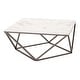 preview thumbnail 3 of 8, Tintern Coffee Table White & Antique Brass