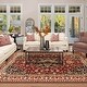 preview thumbnail 51 of 118, Miranda Haus Traditional Oriental Floral Medallion Indoor Area Rug 5' x 8' - Red