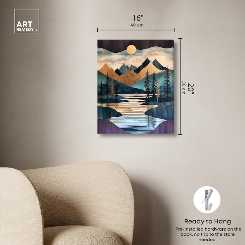 Secrets of the Lake III Canvas by Art Remedy, Gallery Wrapped
