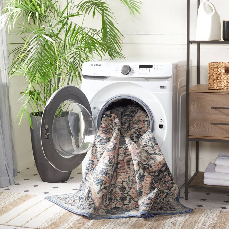 SAFAVIEH Journey Machine Washable Slip Resistant Robyn Oriental Medallion