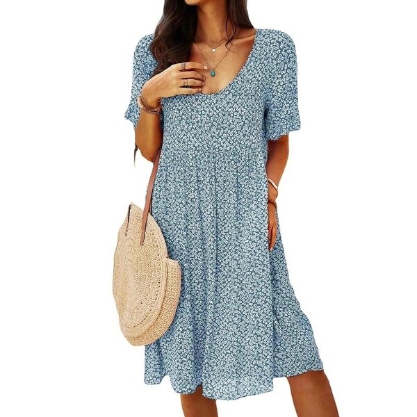 Urban Casual Retro Women's Short Sleeve Dress. Opens flyout.