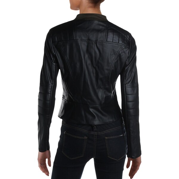 dressy black leather jacket