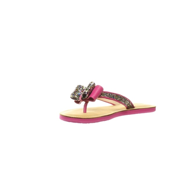 kate spade new york icarda glitter bow flip flops