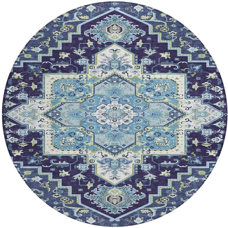 HomeRoots Oriental Traditional Rectangle Outdoor Rug