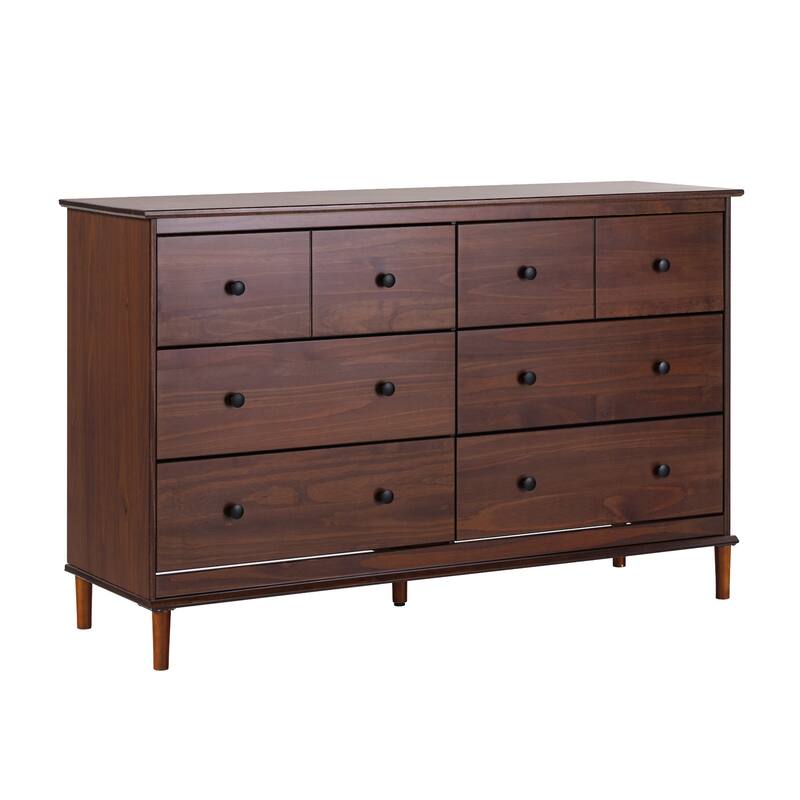 Walker Edison Bullrushes 6-Drawer Solid Wood Dresser