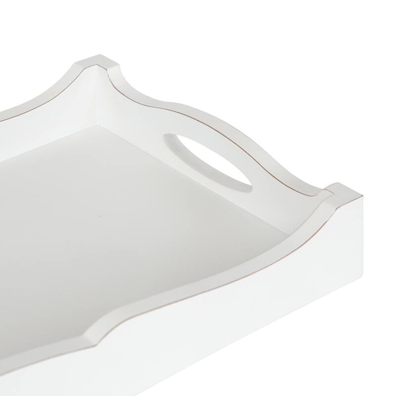 Kate and Laurel Astral Decorative Wood Tray