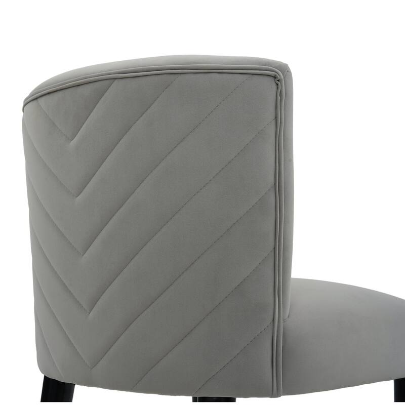 Roomfitters 27'' Upholstered Counter Stools, Set of 2 Modern Bar Chairs with Gold Circular Footrest and Light Fabric