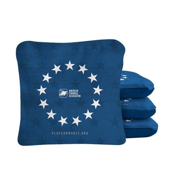 slide 2 of 4, Betsy Ross Blue Dual Sided Cornhole Bags