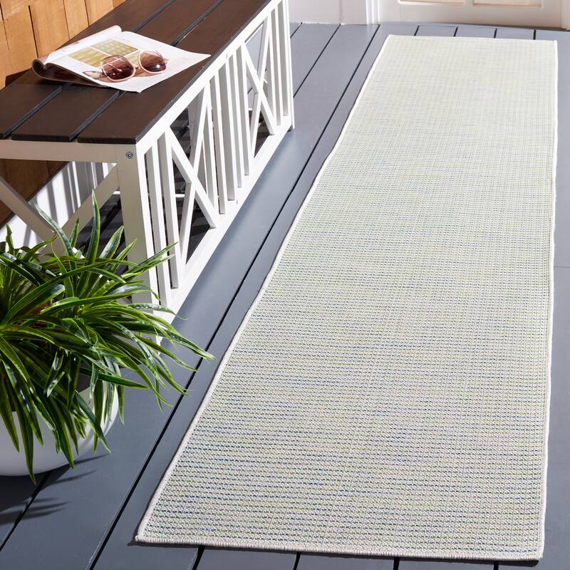 Martha Stewart by SAFAVIEH Silvestra Indoor/ Outdoor Rug - 2' x 9' Runner - Green