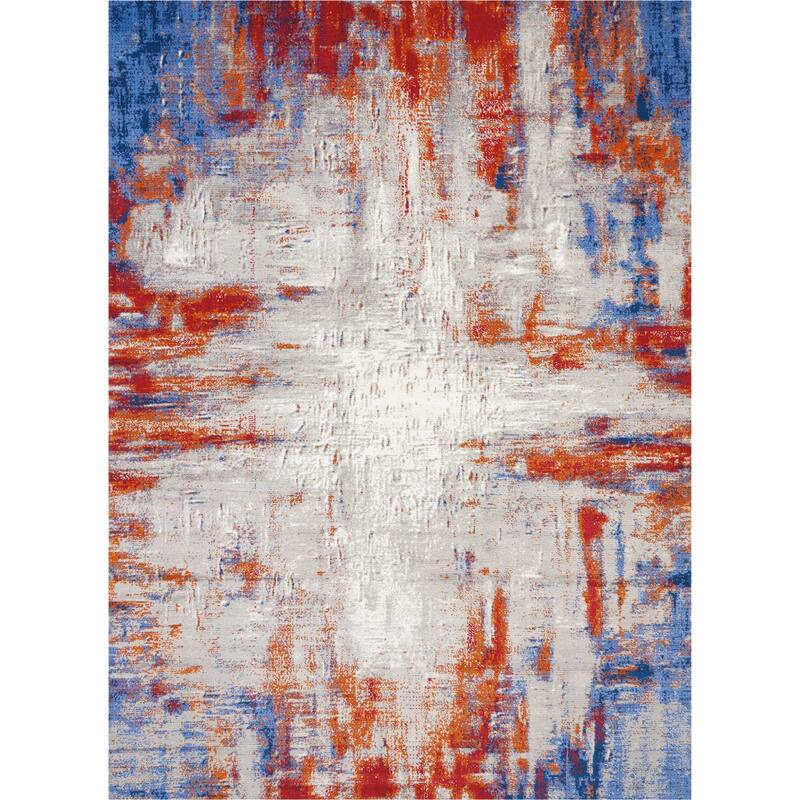 Nourison Twilight Abstract Area Rug - 8' 6" x 11' 6" - Ivory/Multicolor - Rectangle