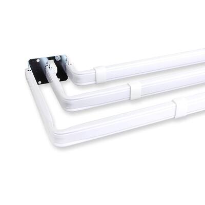 Adjustable Curtain Rod - 48 to 84 Inch - Steel Drapery Rod - Elegant Home Decor