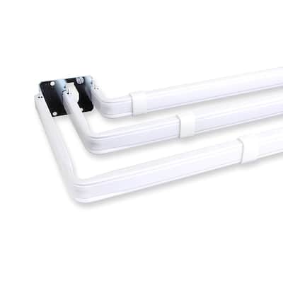 Lockseam Adjustable Curtain Rod - 84 to 120 Inch - Steel Drapery Rod - Elegant Home Decor