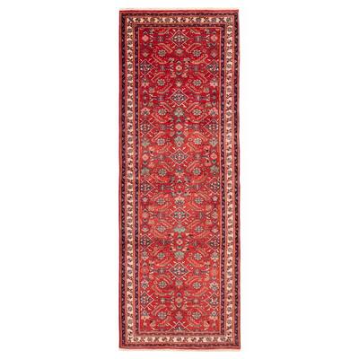 ECARPETGALLERY Hand-knotted Andelz Red Wool Rug - 3'6 x 10'2