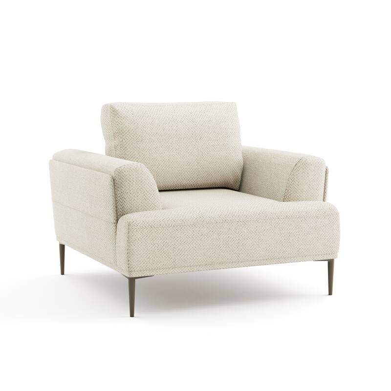 Furniture of America Paola Mid-Century Modern 3-Piece Beige Chenille Adjustable Sofa Setwith Extendable Back