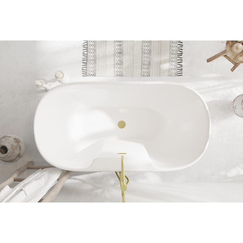 Nicolette Bathtub in Glossy White