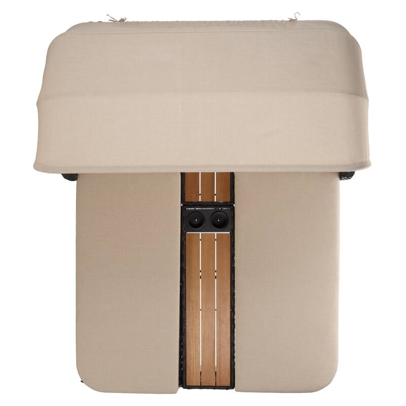 SAFAVIEH Outdoor Living Victoria Double Daybed - 65"W x 82"D x 56"H