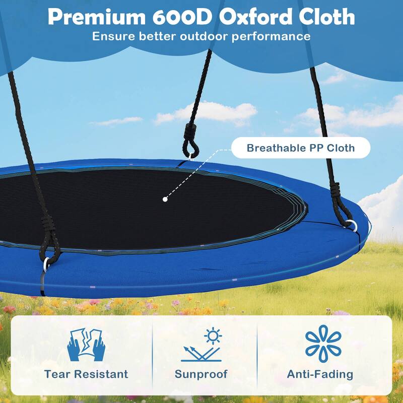 Costway 40'' Saucer Tree Swing 660 LBS for Kids Adults Outdoor with - See Details