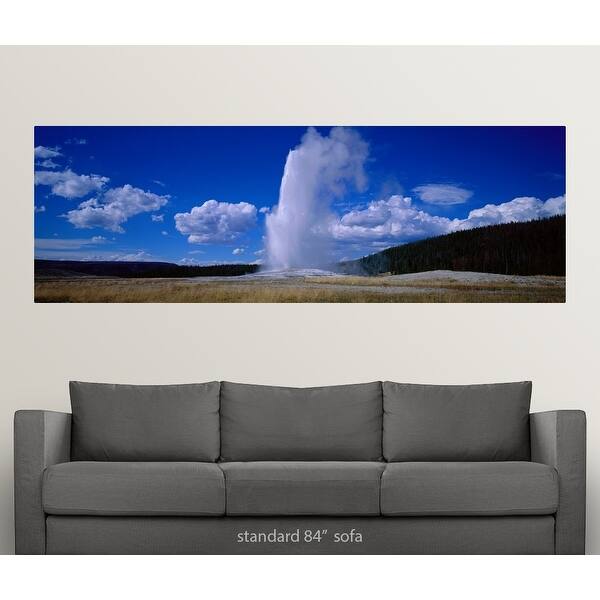 Yellowstone National Park Panoramic Wall Decor - Old Faithful Picture