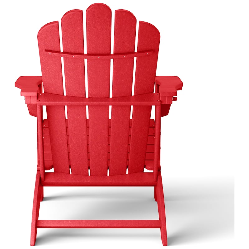 Aderson Outdoor Poly Adirondack Chair Set with Coffee Table