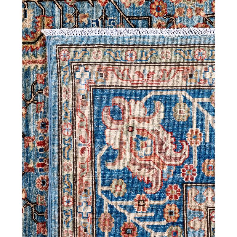 Serapi One-of-a-Kind Hand-Knotted Area Rug - Blue - 8' 0" x 9' 10"