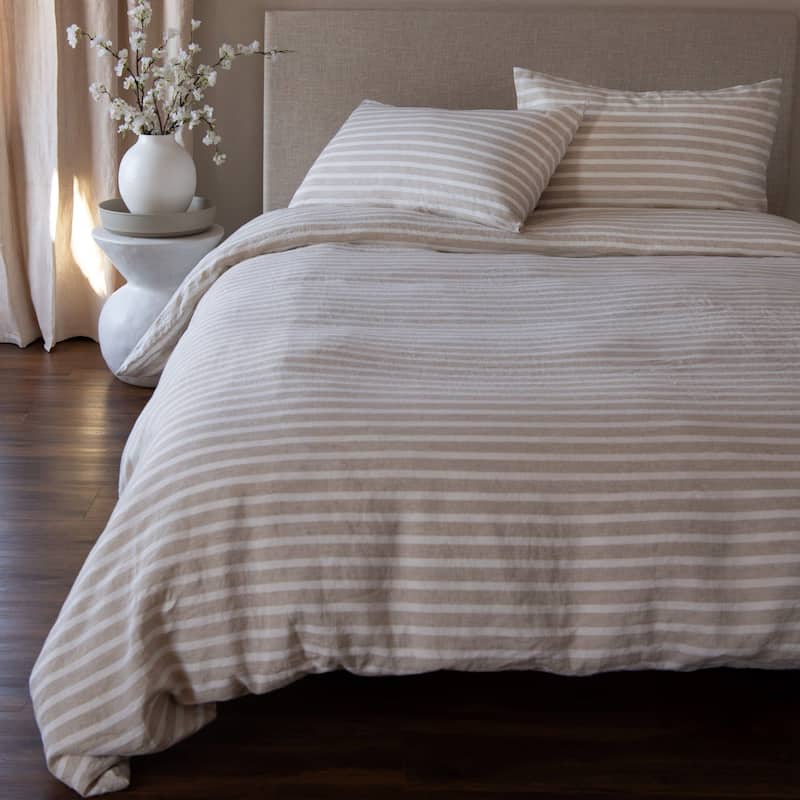 100% French Linen Duvet Cover by BOKSER HOME