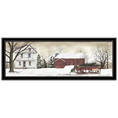 "Christmas Trees for Sale" By Billy Jacobs, Framed Print - 15 x 39