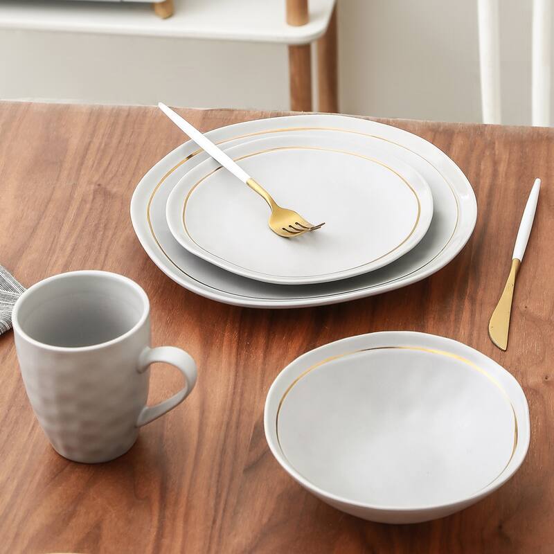 Stone Lain Clara Porcelain Dinnerware Set - 10.83 x 10.83