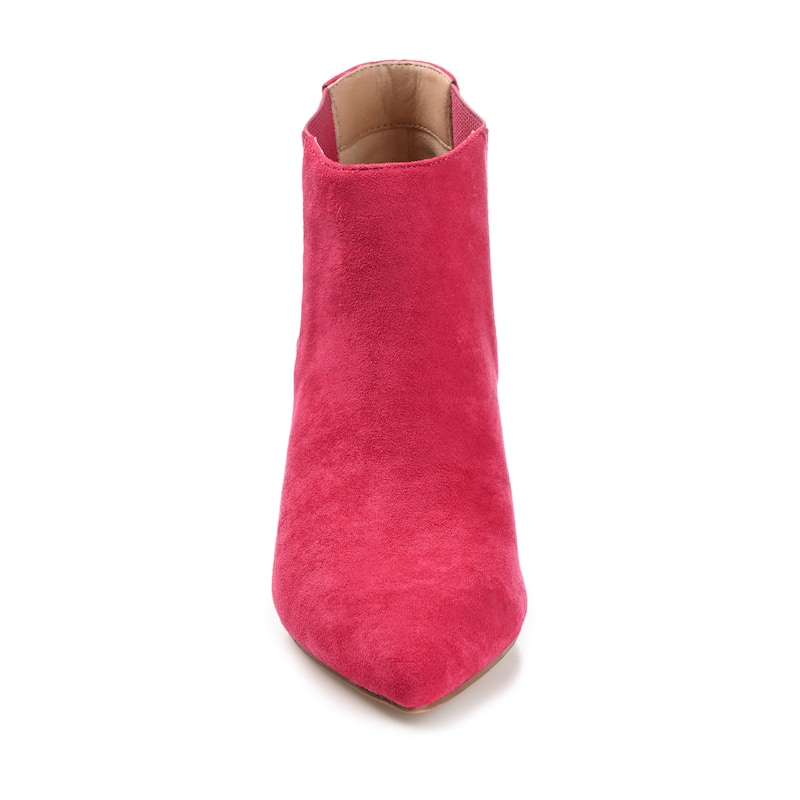 Journee Collection Women's Elitta Pull On Stiletto Booties - Medium - Fuchsia - 9.5