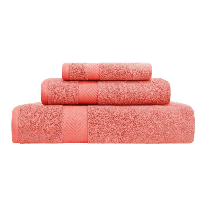 Superior Soft & Absorbent Zero Twist Cotton 3-piece Towel Set